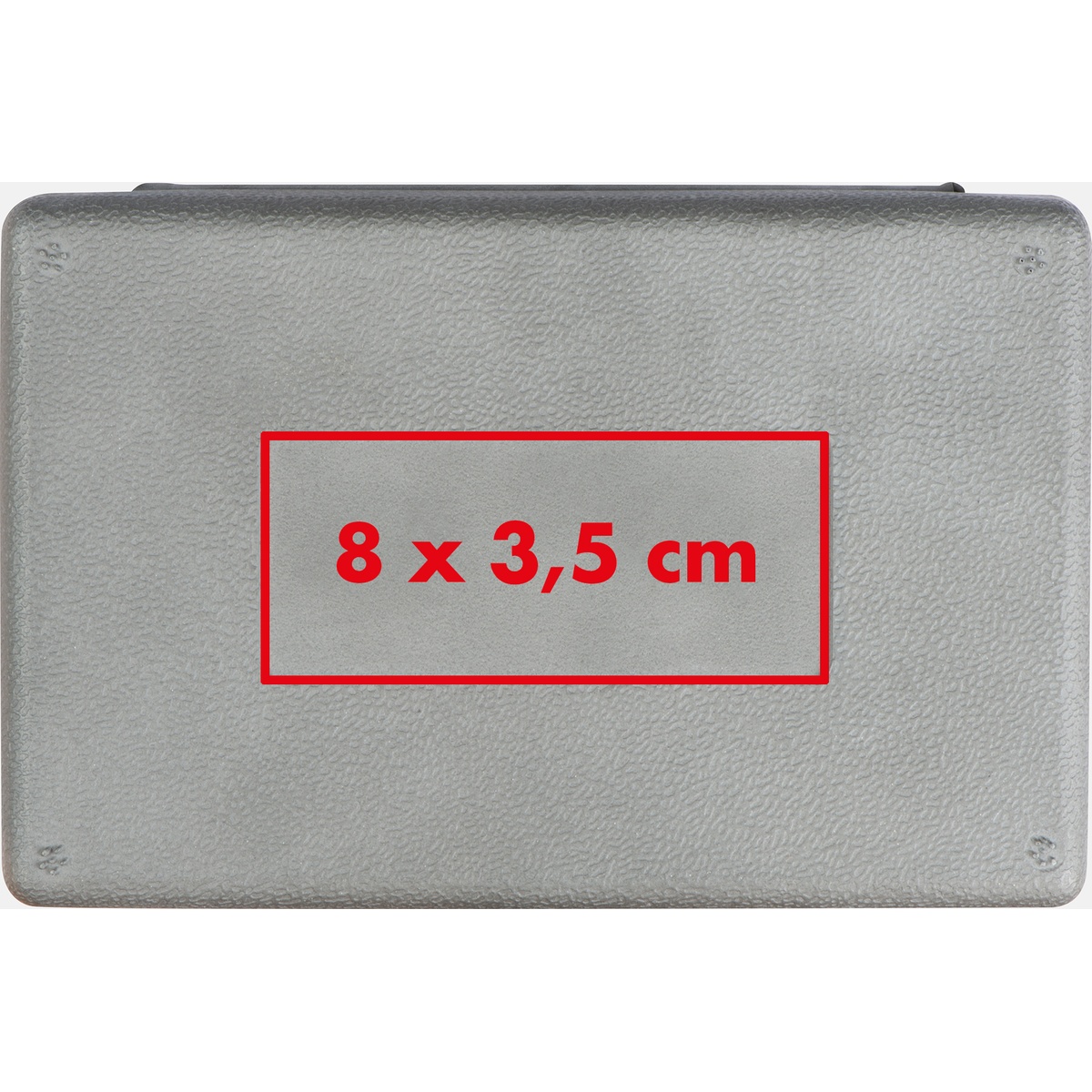 Op de doos (8 x 3,5 cm)