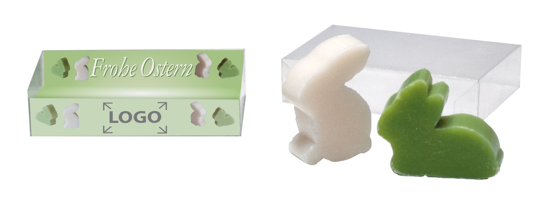 op de inleg (9,5 x 8,5  cm)