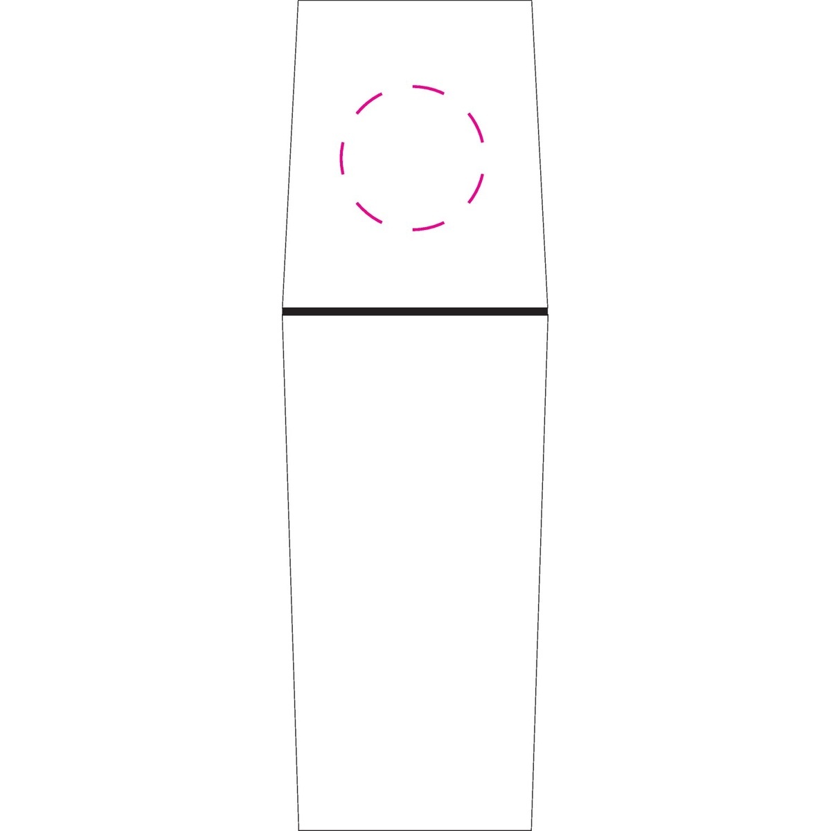 Stempel bovenste deel (Ø 2 cm)