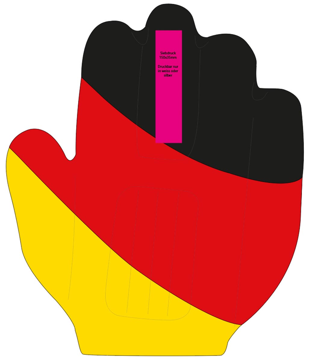 op de middelvinger (3,5x15 cm)