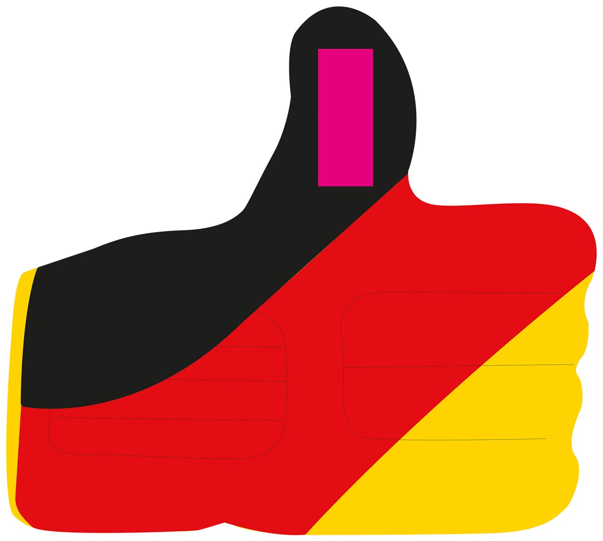 op de duim (4x10 cm)