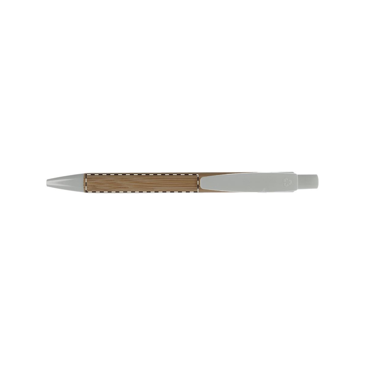 body in verlenging van clip (5 x 0,6 cm)