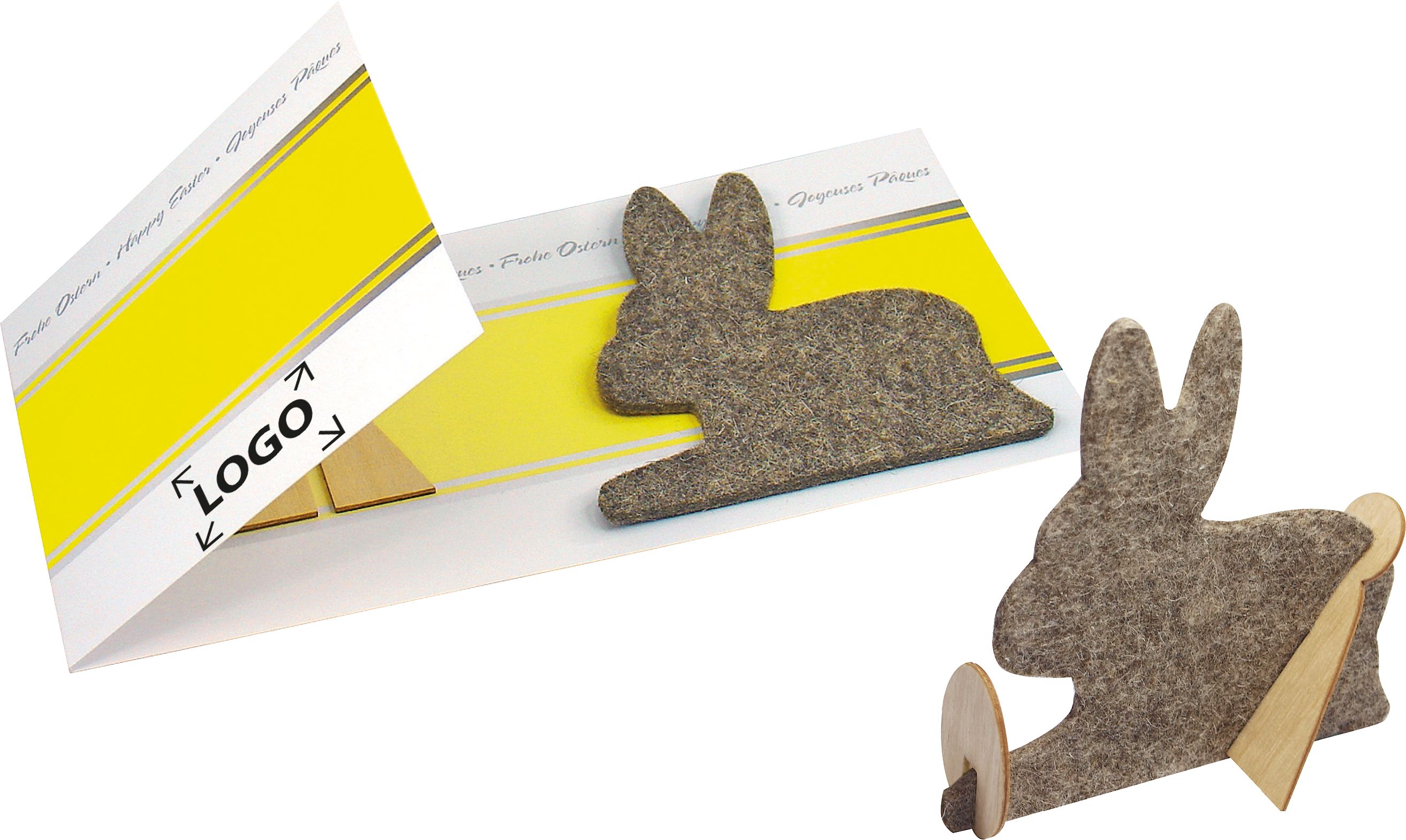 op de kaart (31,5 x 10,5 cm)