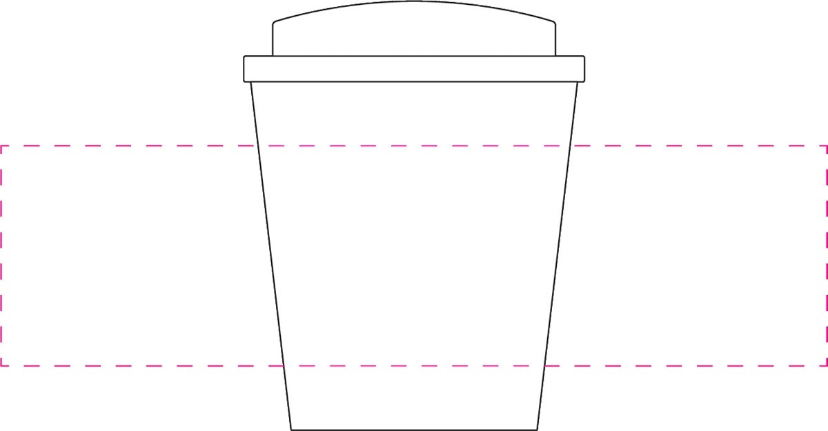 gecentreerd rondom (22,5x6 cm)