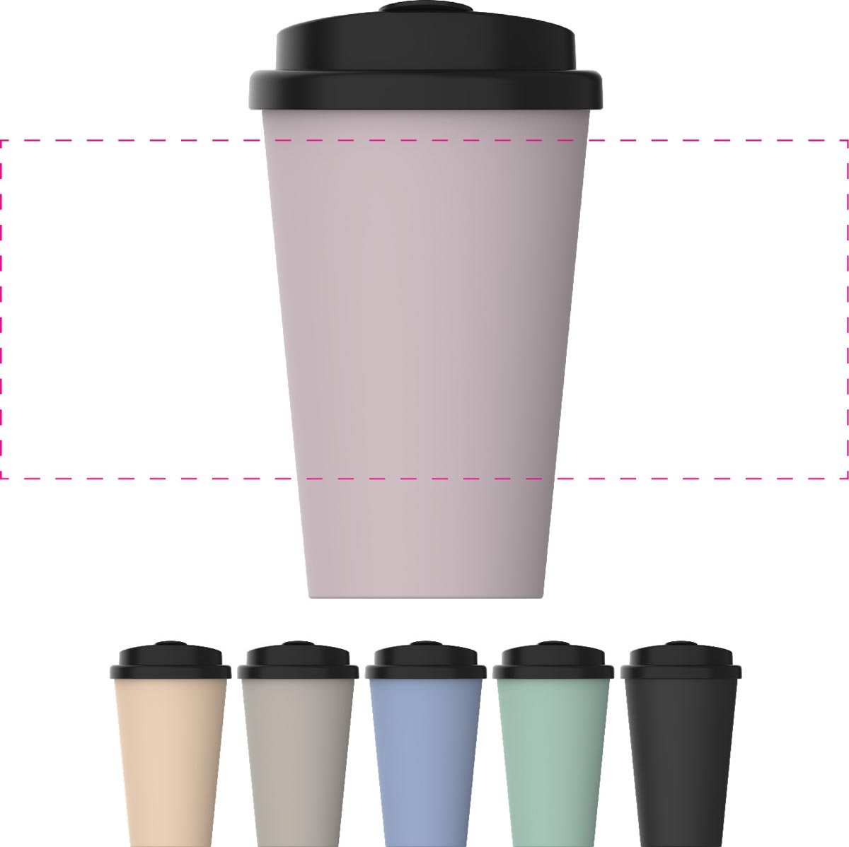 gecentreerd rondom (22,5x9 cm)