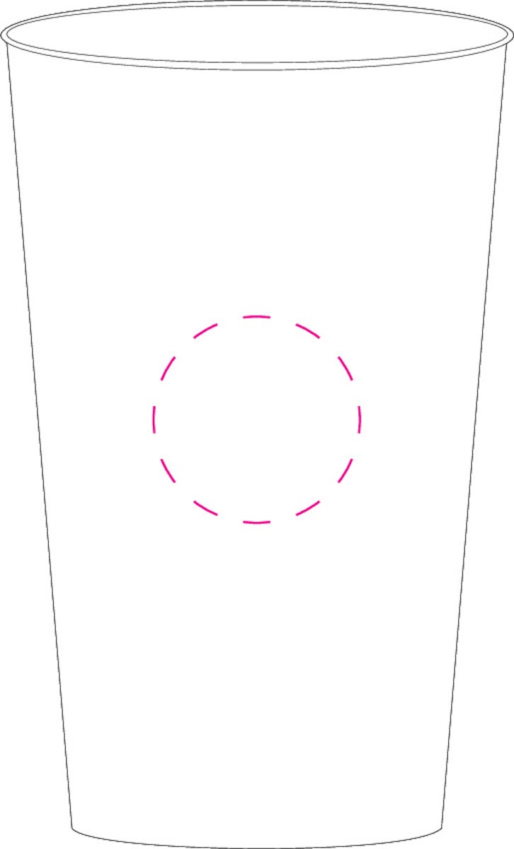 Op de zijkant (Ø 3,5 cm)