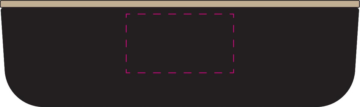 gecentreerd op lange zijde (6x3,3 cm)