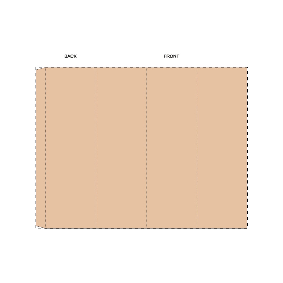 Kraft golfkarton (29,5 x 35,9 cm)