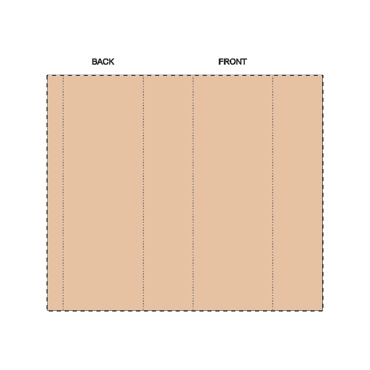 Kraft papierbanderole (17,2 x 14,7 cm)