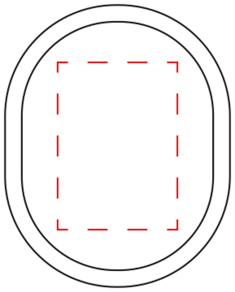 op de vloer (2,5x3,5 cm)