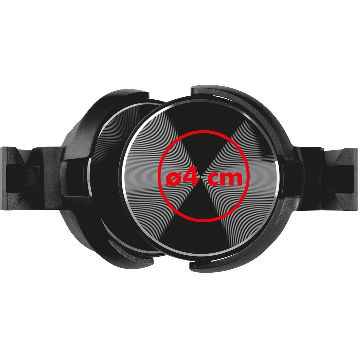 Op de oorschelp (⌀ 4 cm)