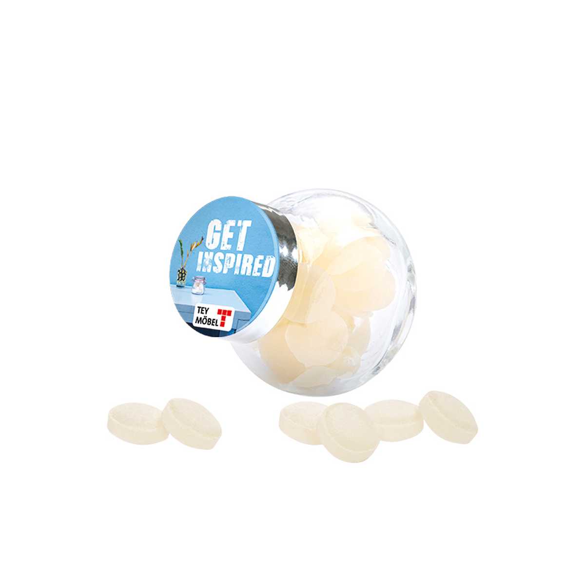 op het artikel (diameter ca. 5,5 cm, volume ca. 50 ml)