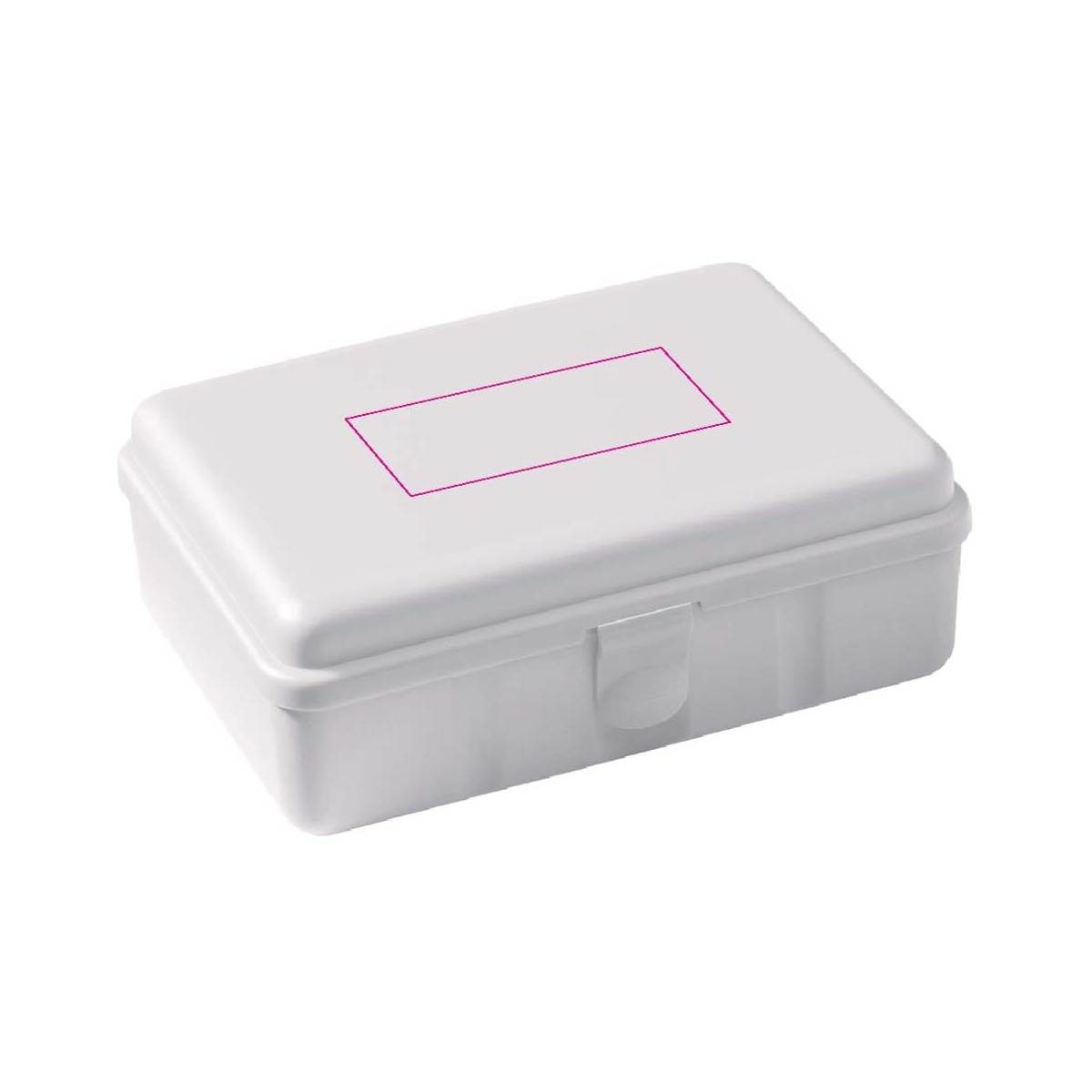 Op de deksel (25 x 60 mm)