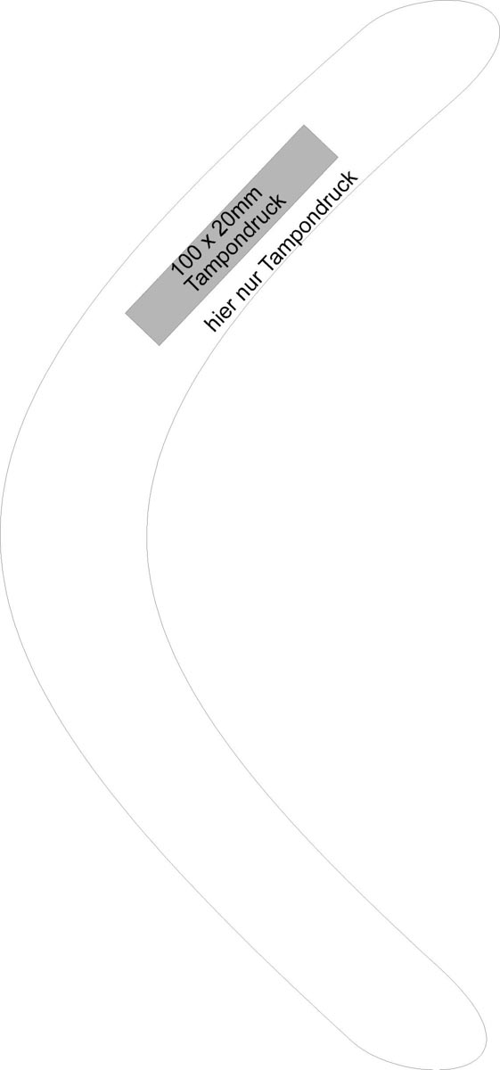 rechts/links been (10x2 cm)