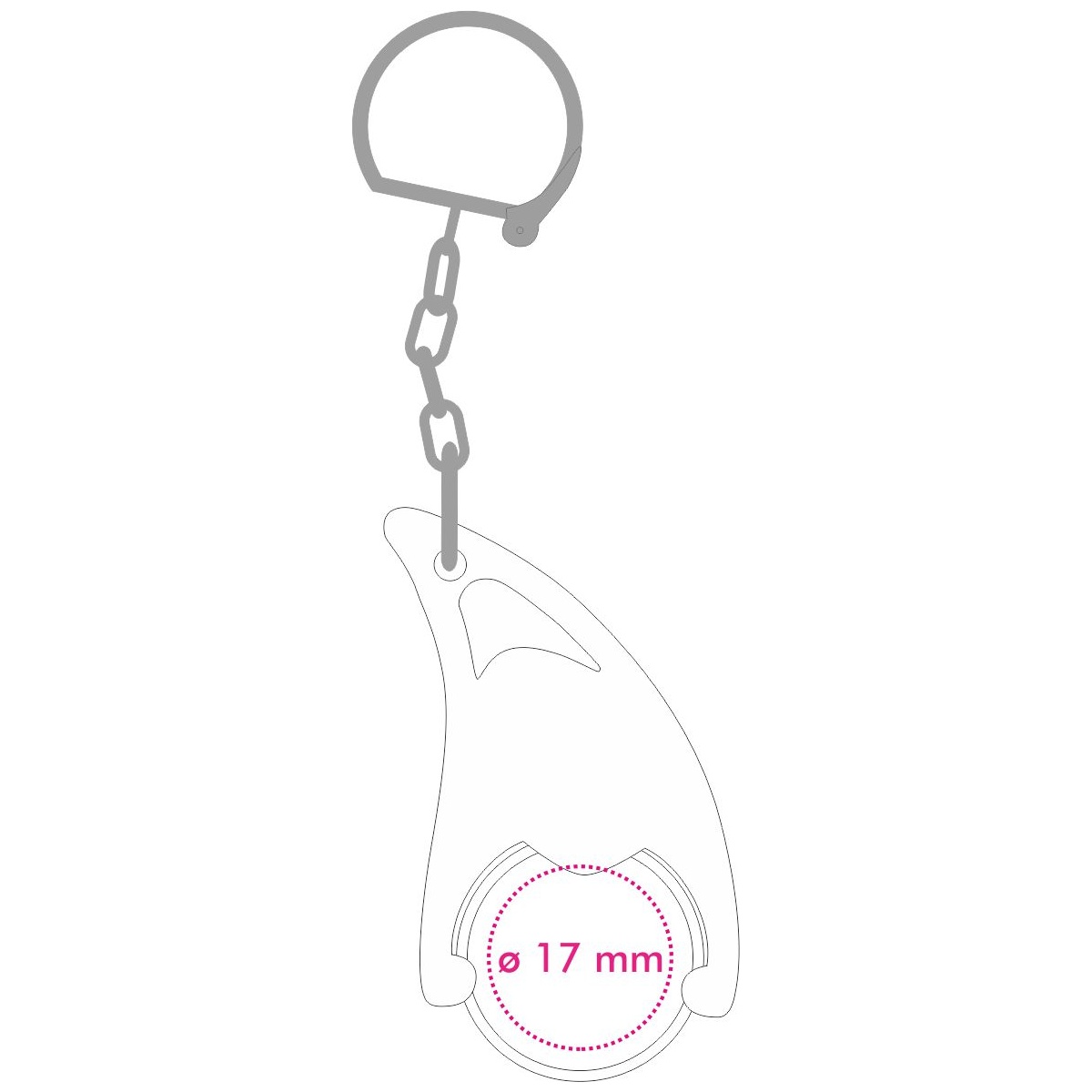 Houder achterzijde (2 x 1,4 cm)