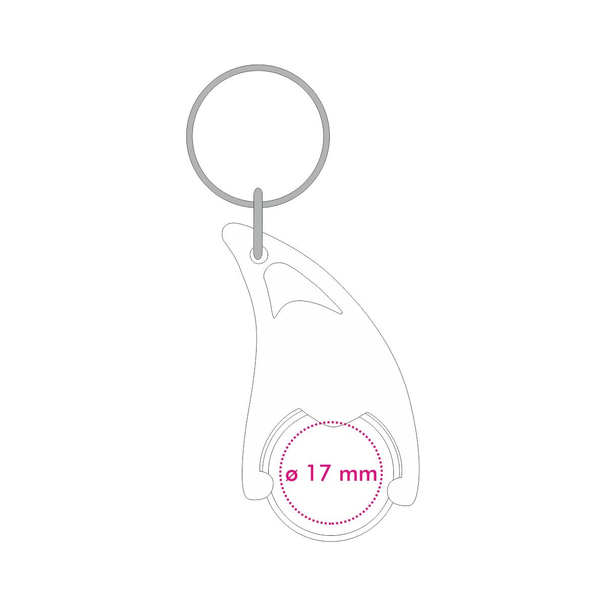 Houder achterzijde (2 x 1,4 cm)