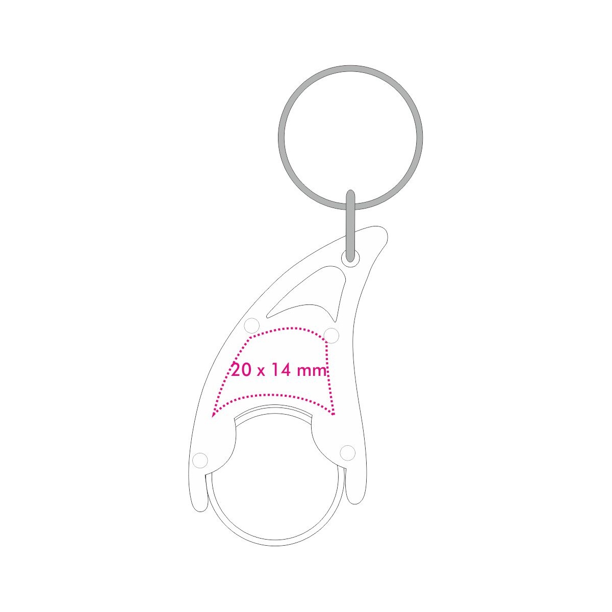 Chip voorzijde (ø 1,7 cm)