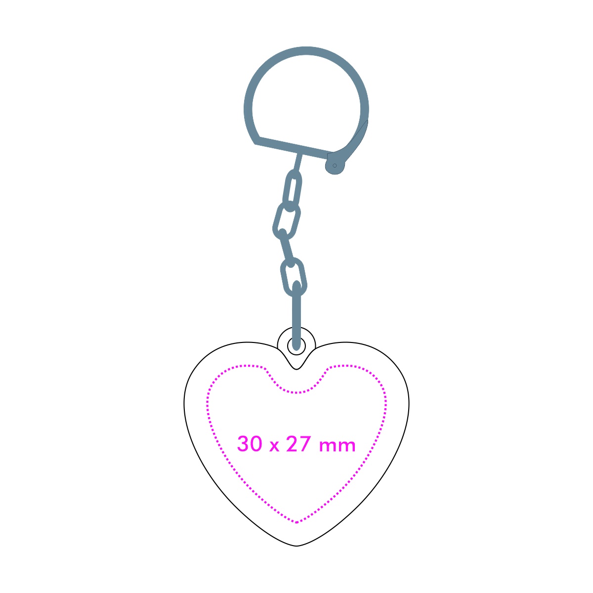 Chip voorzijde (ø 1,7 cm)
