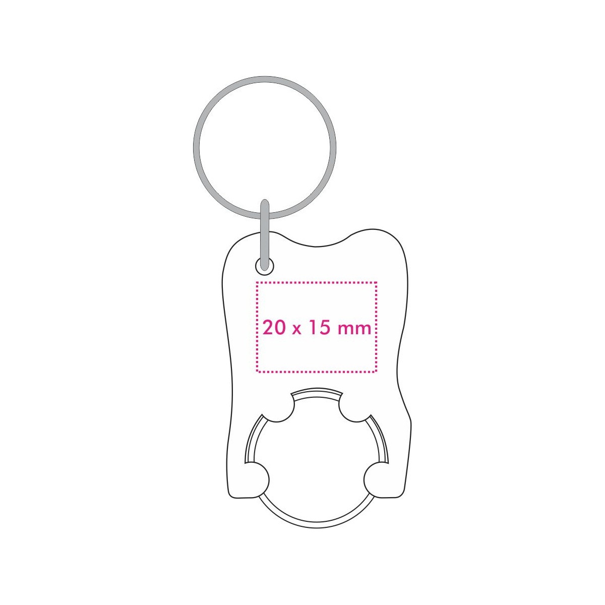 Chip voorzijde (ø 1,7 cm)