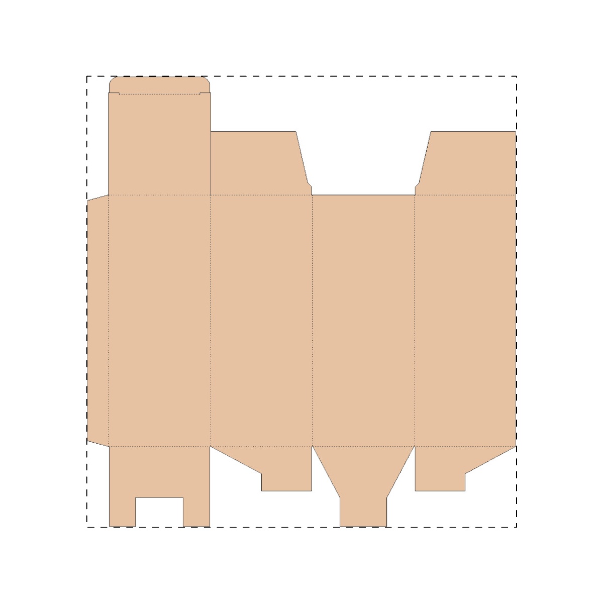 Maßgefertigter Kraft-Wellpappkarton (324 x 340 mm)