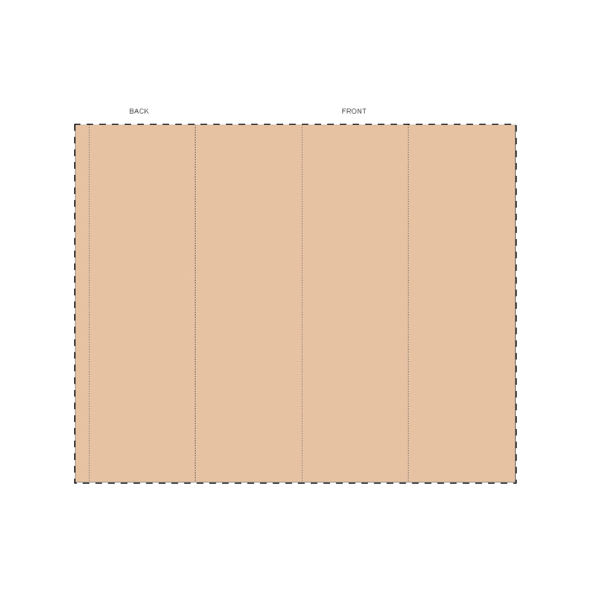 Kraft papierbanderole (26,2 x 32,1 cm)