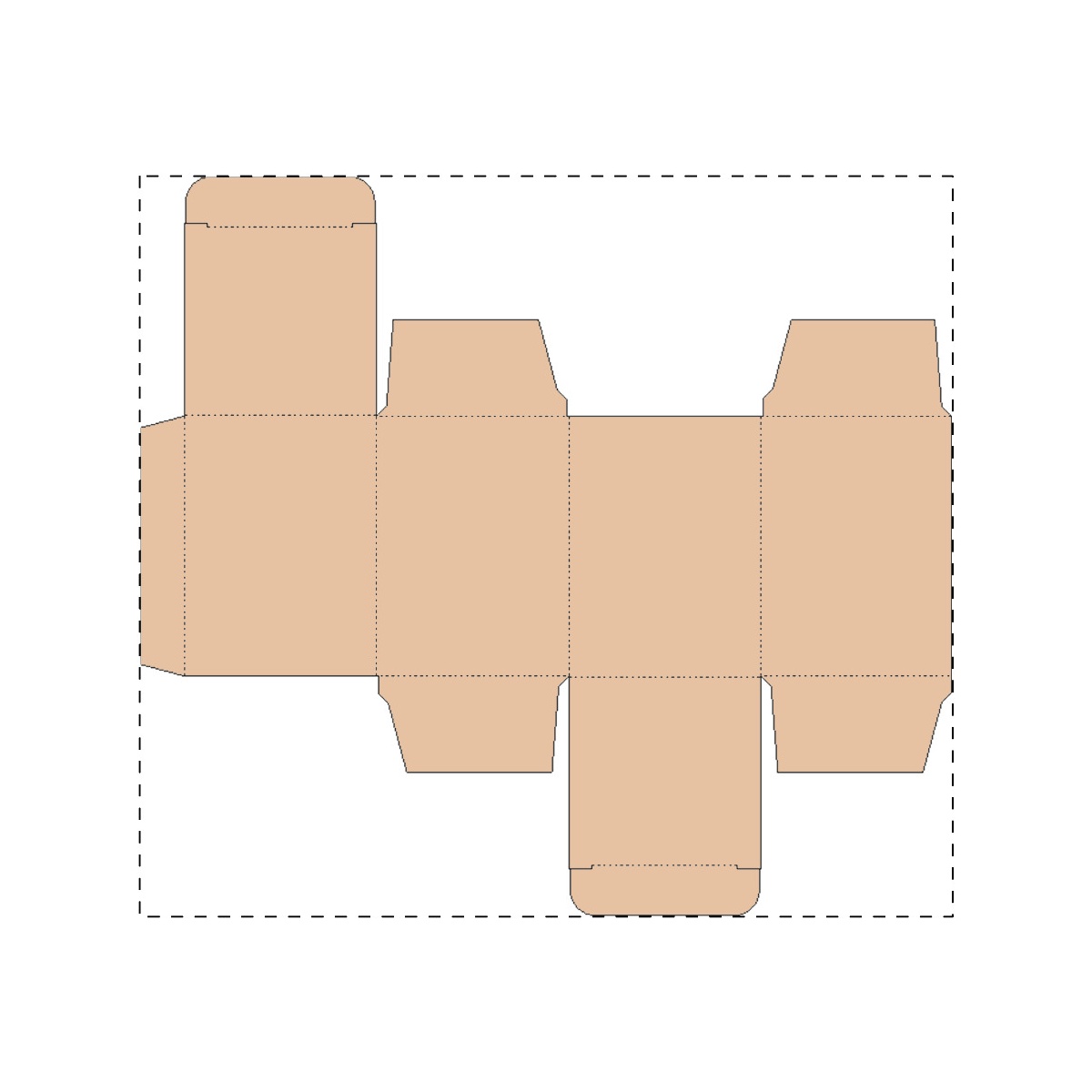 Kraft karton (24,1 x 21,9 cm)