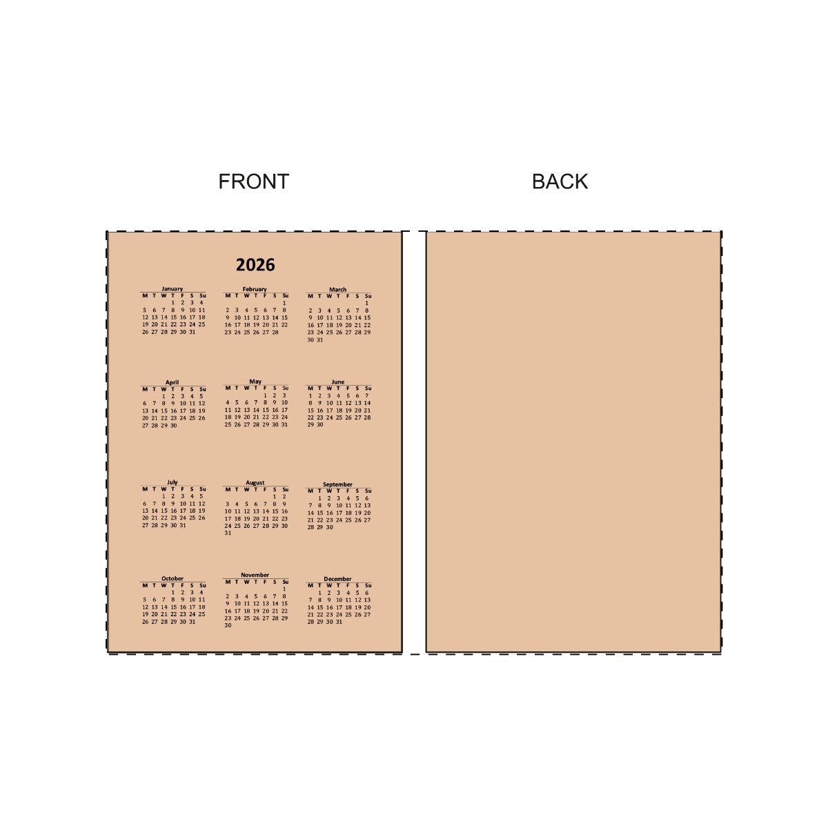 Volledig oppervlak (7 x 10 cm)