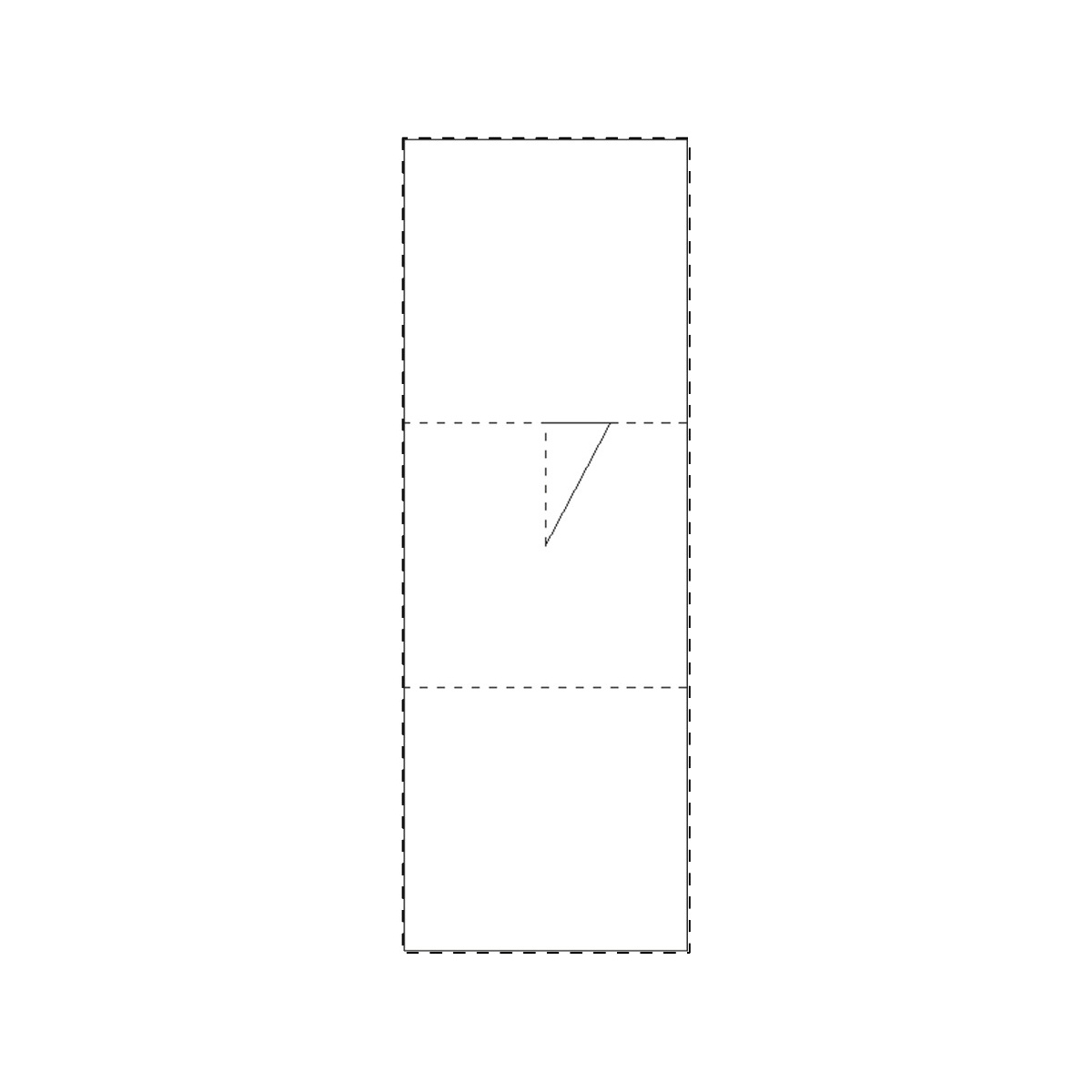 Volledig oppervlak (7,5 x 21,5 cm)
