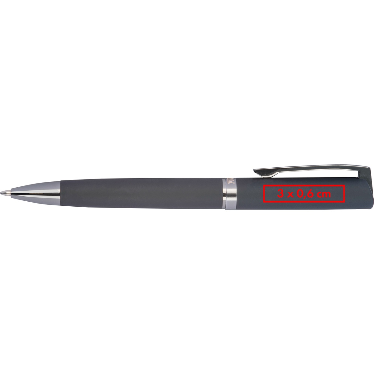 Naast de clip (3 x 0,6 cm)