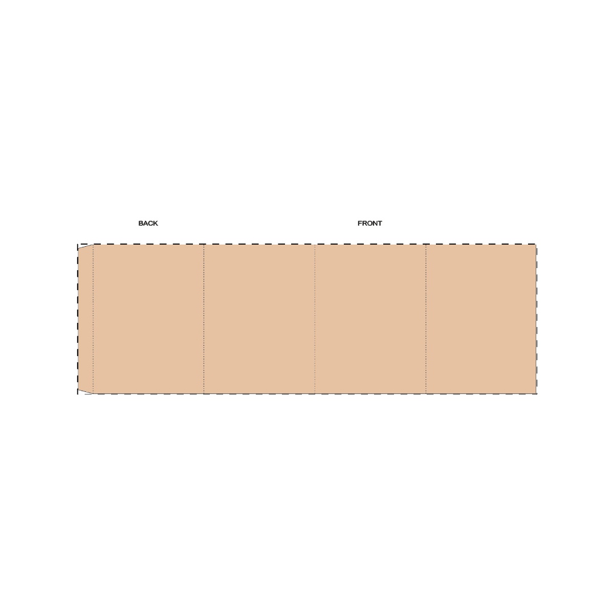 Kraft golfkarton (40,3 x 31,1 cm)