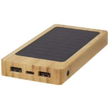 Alata bamboe powerbank van 8000 mAh op zonne-energie