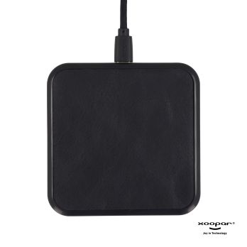 2259, Xoopar Iné Wireless Fast Charger - Gerecycled leer 15W