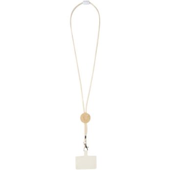 Adhab smartphone lanyard met bamboedetails