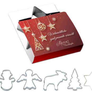 Bakvorm enkele verpakking - Kerstmis, dubbelzijdig, lasergravure