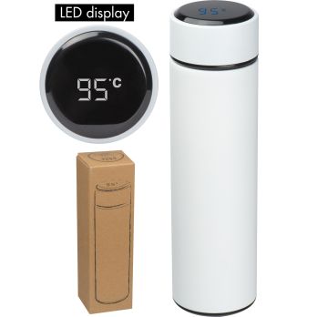 Roestvrijstalen fles met LED-temperatuurweergave, 450 ml