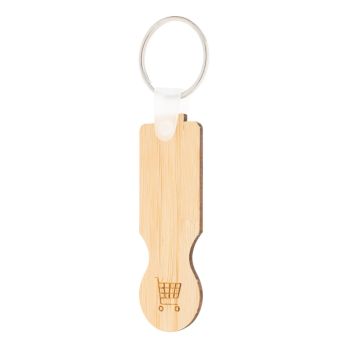 Winkelwagenmuntje sleutelhanger BooCart