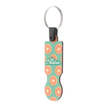 Winkelwagenmuntje sleutelhanger ColoCart Eco