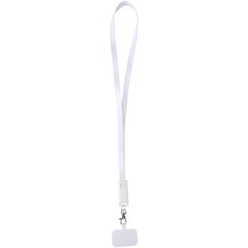 Franz 5 in 1 lanyard kabel van gerecycled kunststof voor smartphones met geïntegreerde datasynchronisatie en 65 W snellaadfunctie