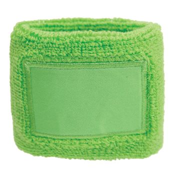 Frotté polsband 6 cm met label