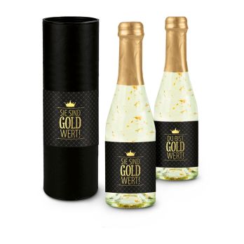 Geschenkartikel: Goud waard, Golden Flakes Secco Piccolo
