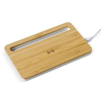 Draadloos laadstation van bamboe, 5W