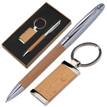 Metalen houten geschenkset Enschede