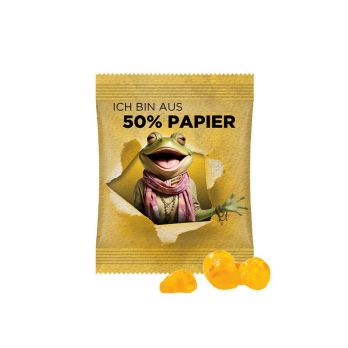 Trolli Vitamine fruitgom 15 g, folie met 50% papierinhoud