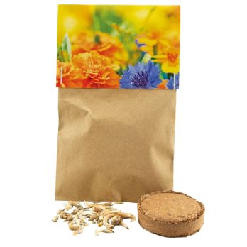 Natuurlijk zakje eetbare bloemen