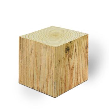 Blocnote Design Editie hout 68 x 68 x 68 mm