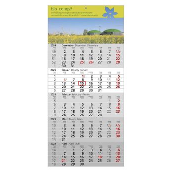 Wandkalender Standaard 5  