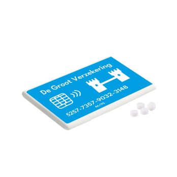 Gerecycleerde muntkleurige creditcard