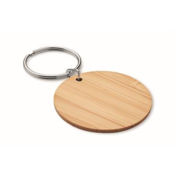ROUNDBOO Bamboe sleutelhanger, rond