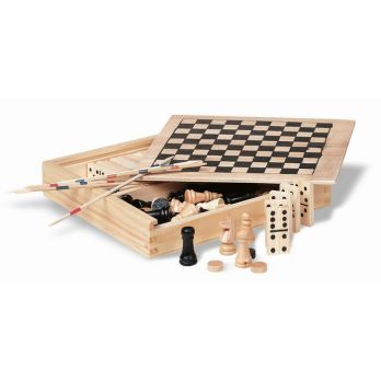 TRIKES spelcollectie in houten kist