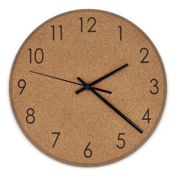 Wandklok van kurk